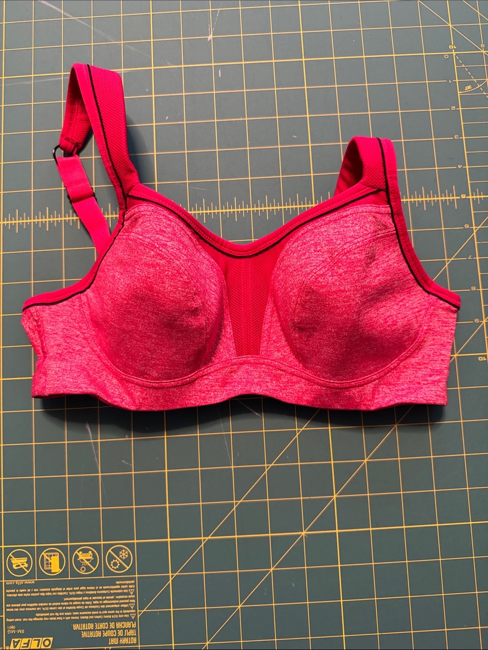 Panache Wired Sports Bra - Marled Pink 32D